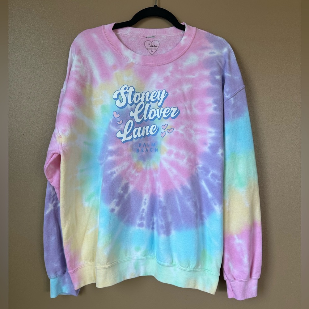 Stoney Clover Lane SCL Palm Beach Tie Dye Crewneck - Large